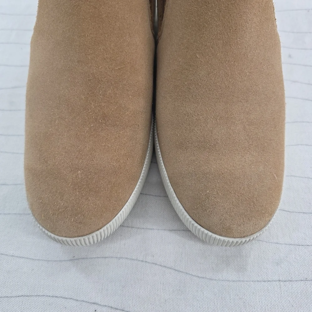 Sorel Womens Chelsea Out N About Tan Suede Hidden Wedge Shoes NL4911-253 Sz 7.5